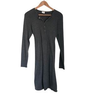 Motherhood Maternity Henley Rib Hacci Knit Sweater Dress